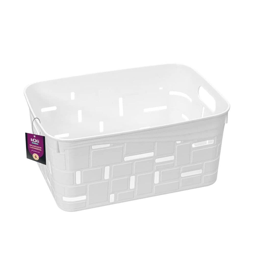 Organizador para Lavanderia 7,6l Branco - Ordene