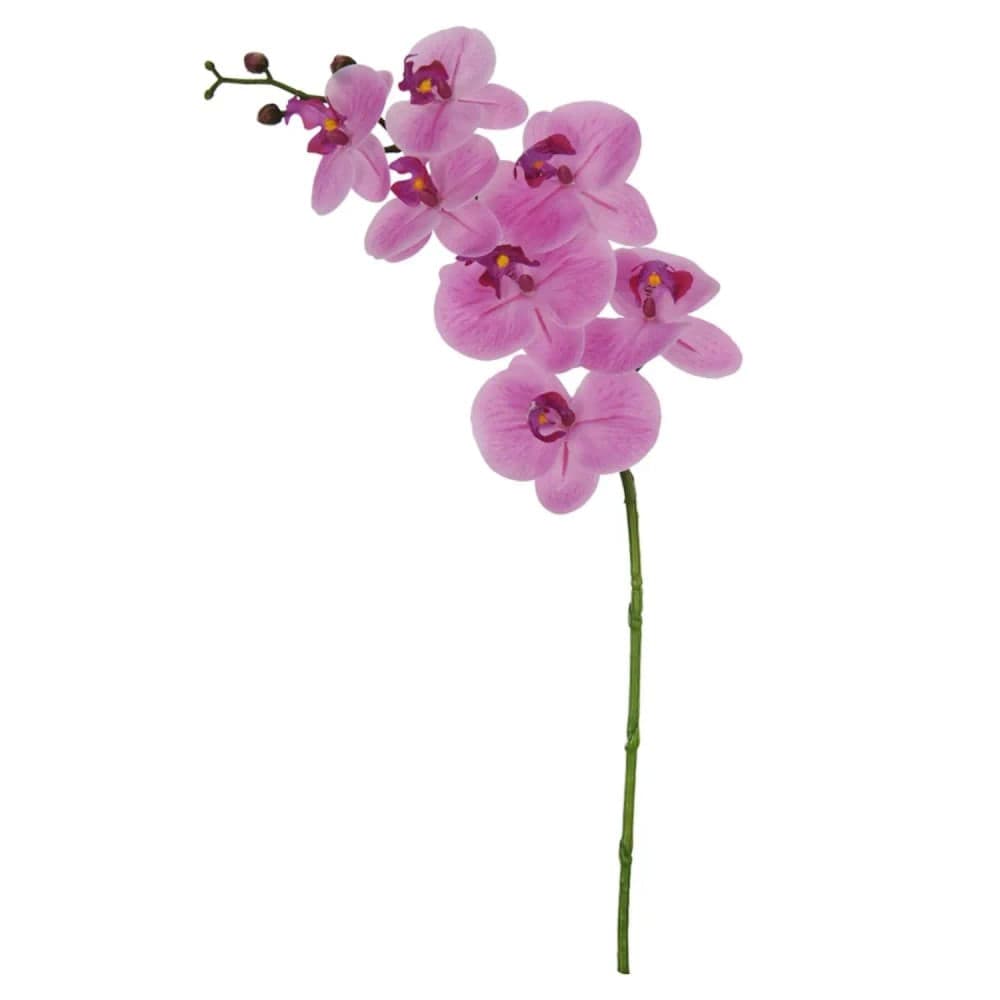 Orquídea Phalaenopsis Artificial 63cm Haste Rosa Pink - Florarte