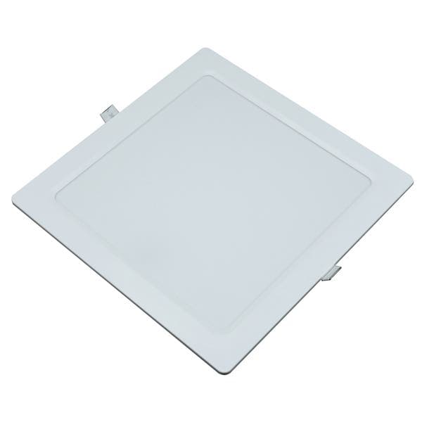 Painel de Led Embutir Quadrado Luz Amarela 15W Inspire 22x22cm Branco Bivolt