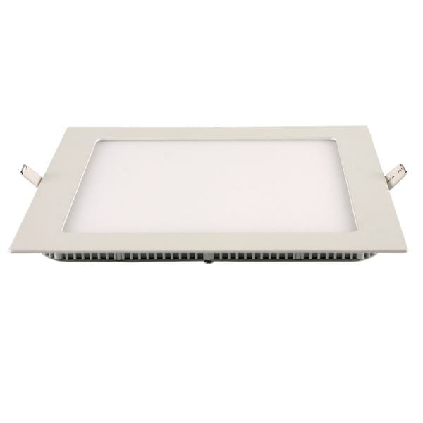 Painel de Led Embutir Quadrado Luz Branca 18W Blumenau Iluminação 22,5x22,5cm Branco Bivolt