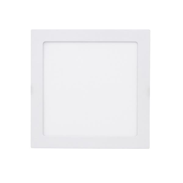 Painel de Led Embutir Quadrado Luz Branca 18W LLUM Bronzearte 21,7x21,7cm Branco Bivolt