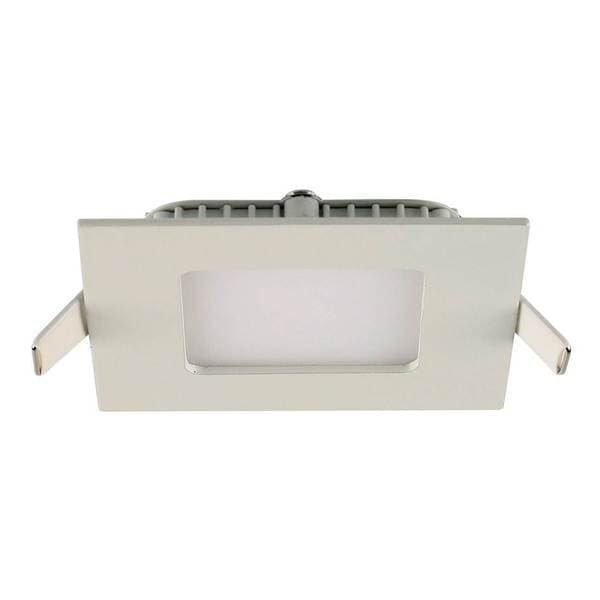 Painel de Led Embutir Quadrado Luz Branca 3,5W Blumenau Iluminação 9x9cm Branco Bivolt