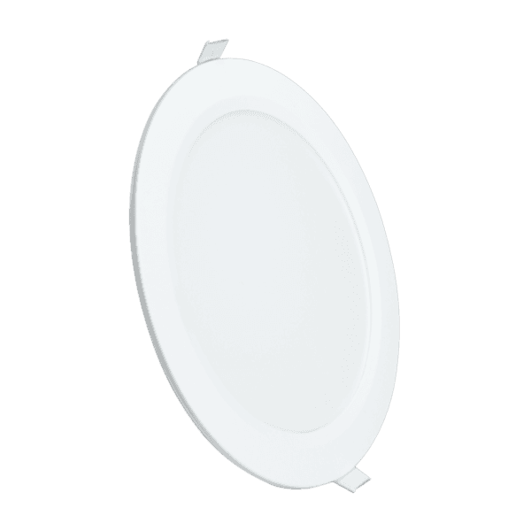 Painel de Led Embutir Redondo Luz Amarela 5W Inspire 12x12cm Branco Bivolt