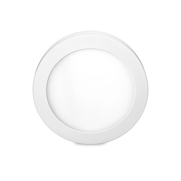 Painel de Led Sobrepor Redondo Luz Branca 24W Elgin 30,5cm 30cm Branco Bivolt