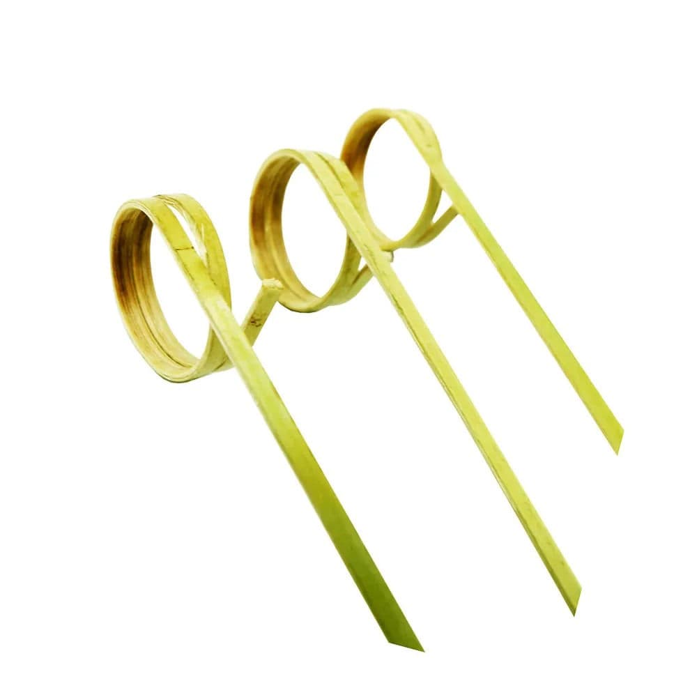 Palito para Petiscos Nozinho 12,5cm Bege - Silver Plastic