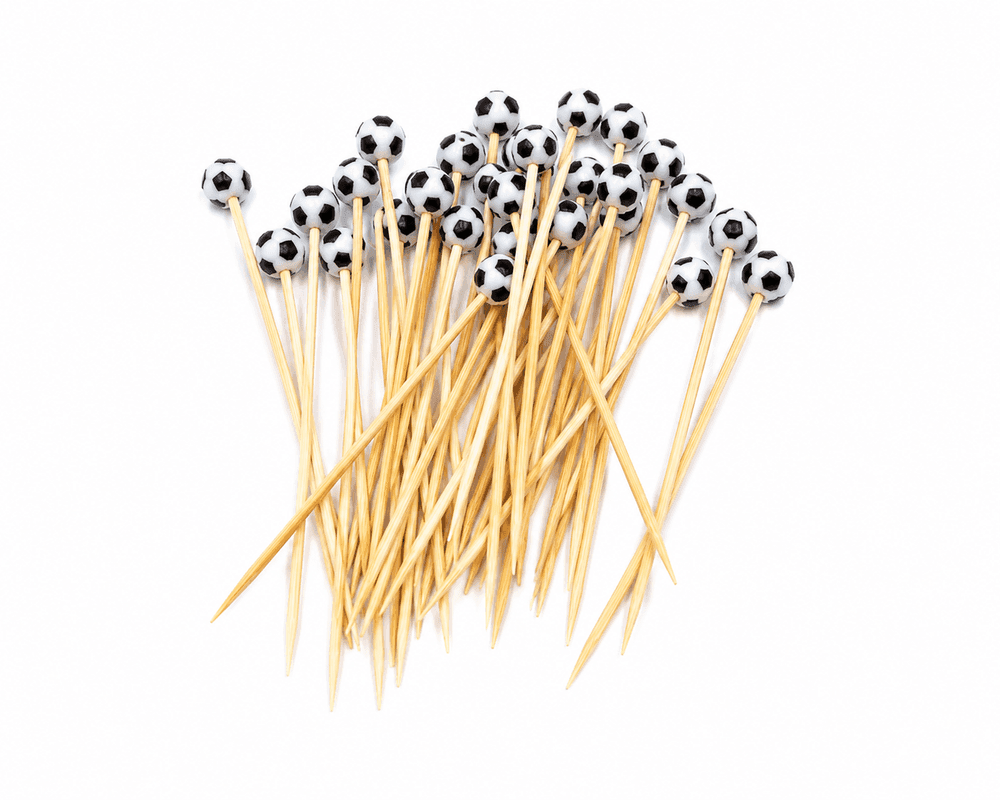 Palitos Aperitivo Bambum Bola Futebol 12cm 50 Unidades