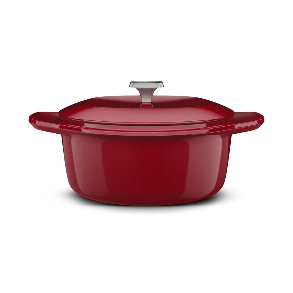 Panela de Ferro Fundido Esmaltado Caçarola Electrolux Expert 24cm Vermelha