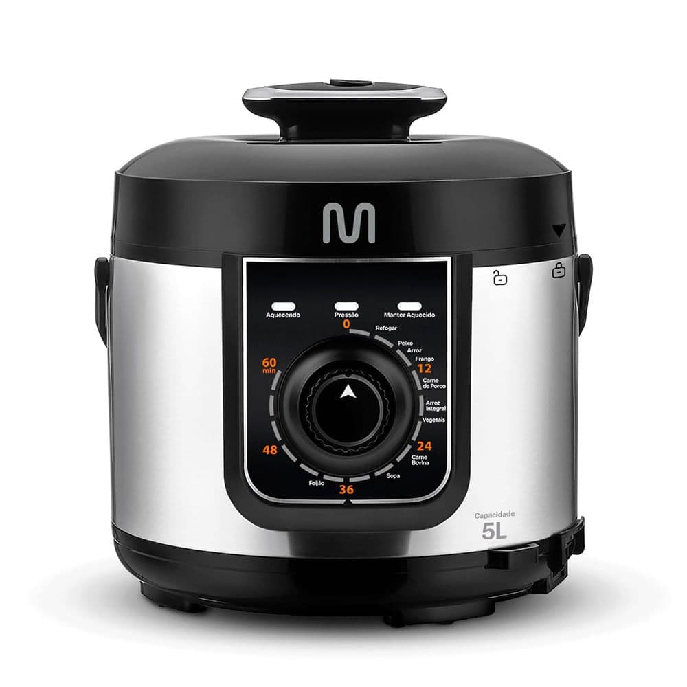 Panela de Pressão Elétrica 5l 900w Inox GO083/GO084 - Multi