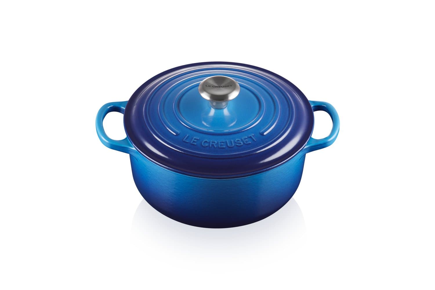 Panela Redonda Signature Le Creuset Azure Blue