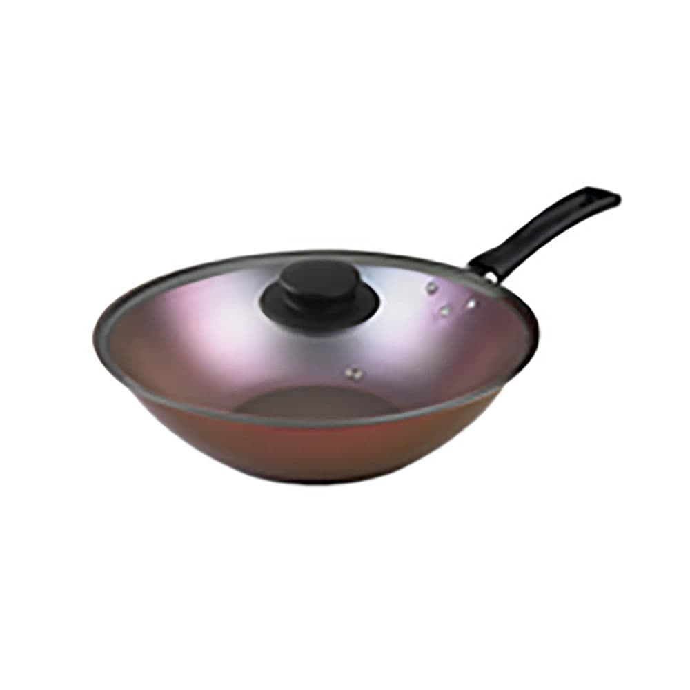 Panela Wok com Tampa 24cm Aquarela - Oliveira