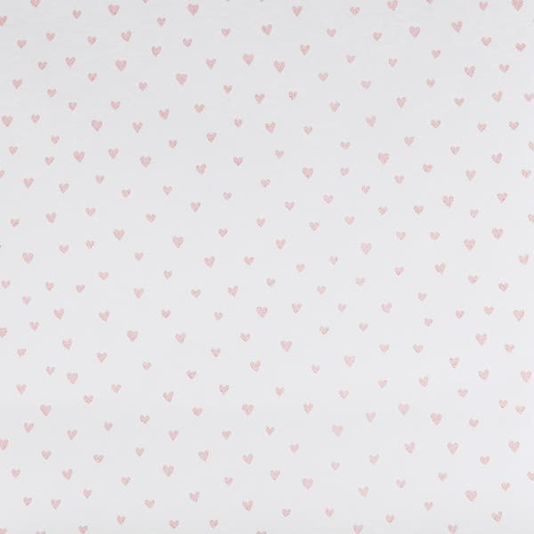Papel de Parede Vinílico Corações Rosa 53cmx10m