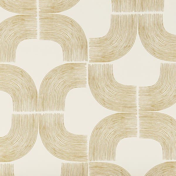 Papel de Parede Vinílico Grace Branco e Dourado 0,53x10,05m Inspire
