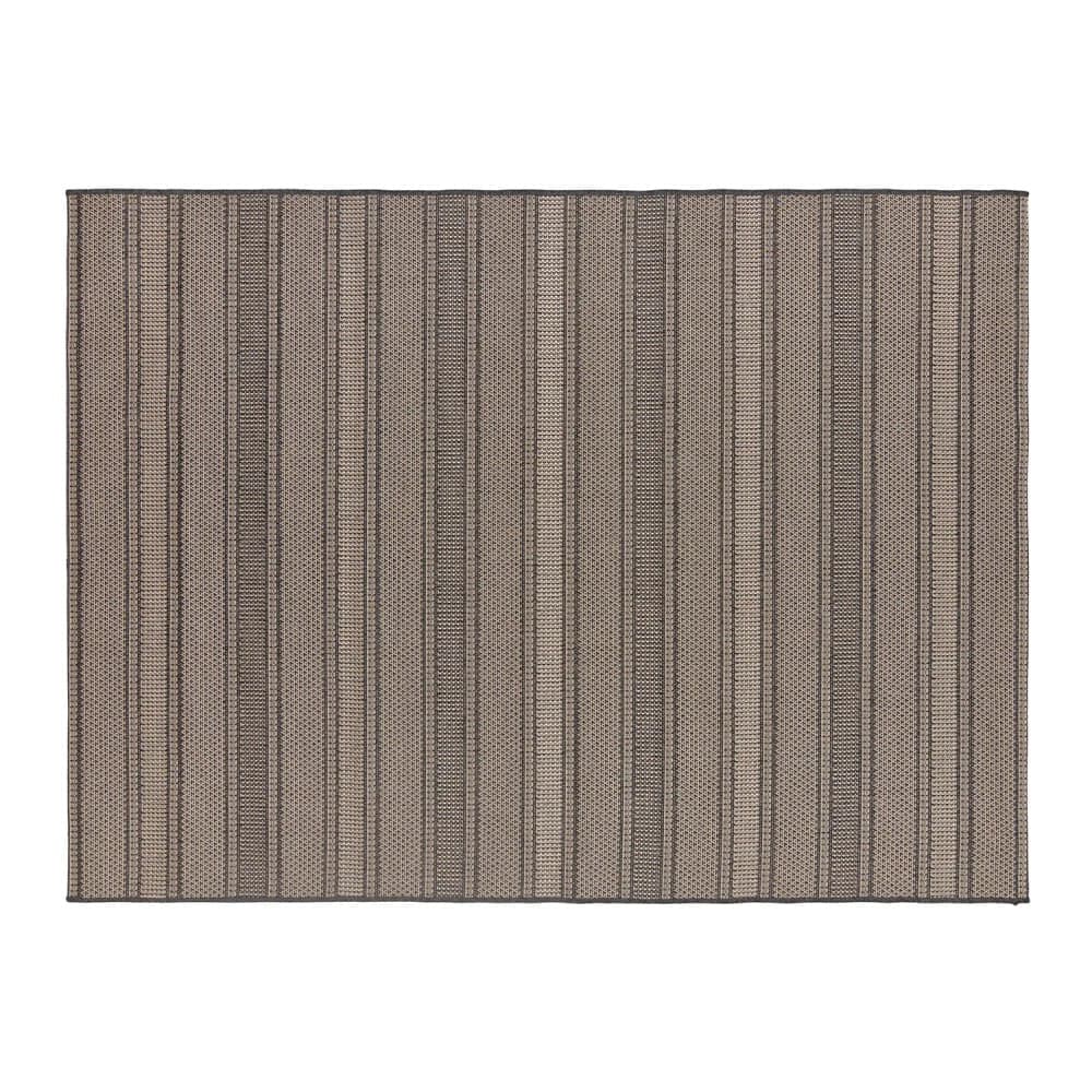 Passadeira Eco-nature Riscas 57x180cm Chumbo - Têxtil J. Serrano