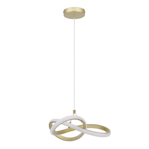 Pendente Anéis com LED Luz 3 em 1 Alumínio Gold Space LLUM Bronzearte