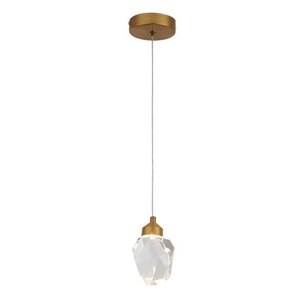 Pendente com LED Luz Amarela IP20 Plutão Gold GMH