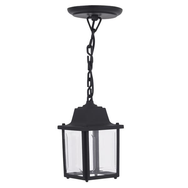 Pendente Externo 1 Lâmpada Plástico Preto Vintage Dital