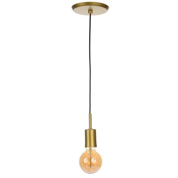 Pendente Linear 1 Lâmpada Dourado Fosco E27 Pantoja & Carmona