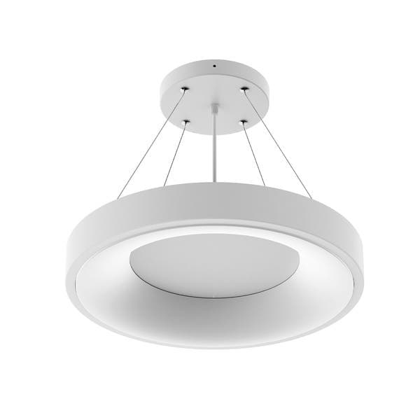 Pendente Redondo LED Luz 3 em 1 45W Branco
