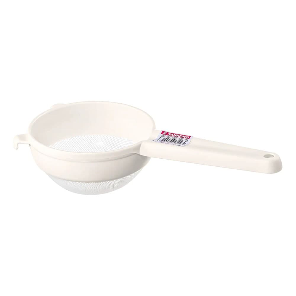 Peneira de Plástico 10,7cm Branca - Sanremo
