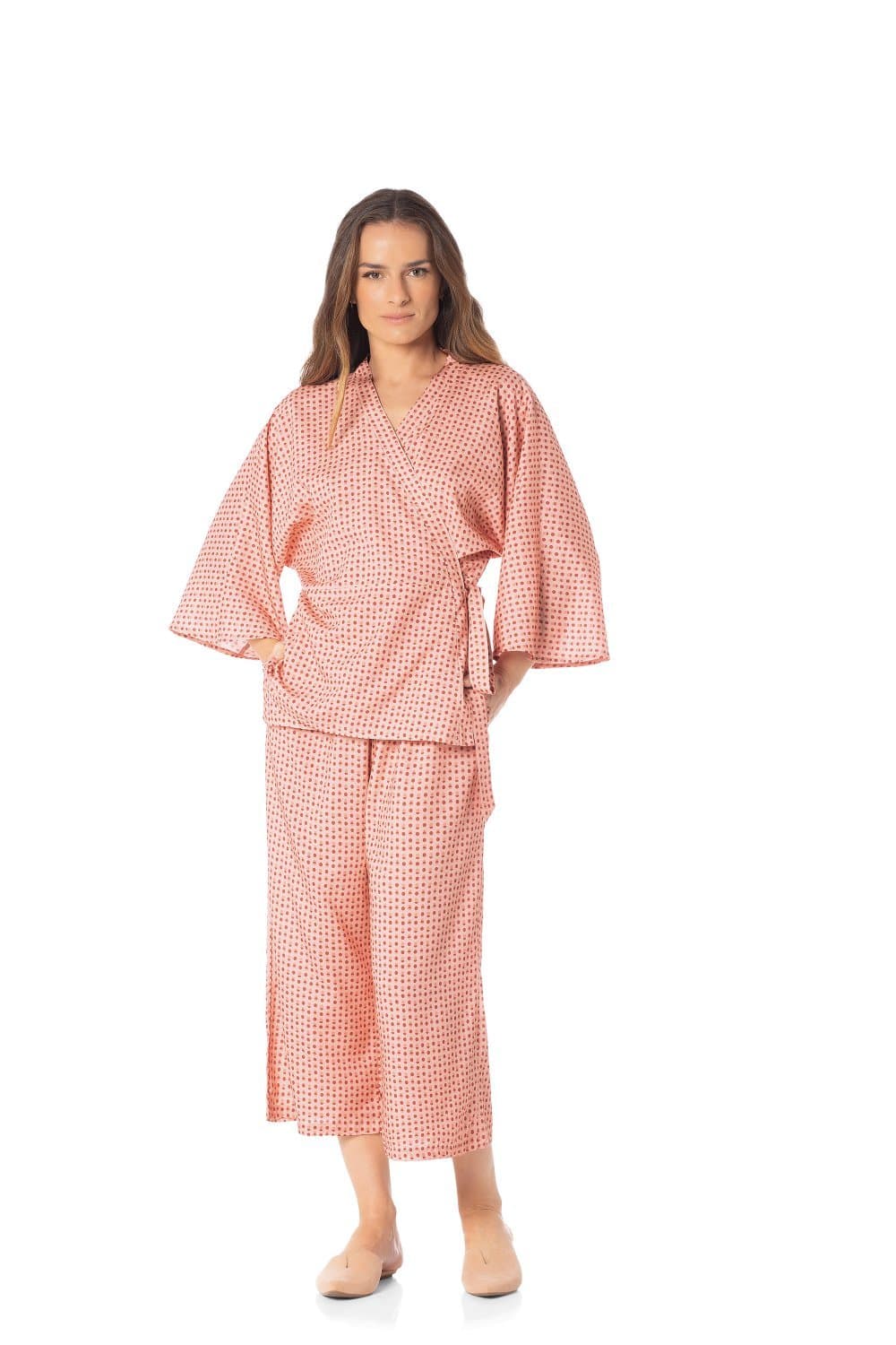 Pijama Longo M Fioritta Trussardi Estampado 60cm x 67cm