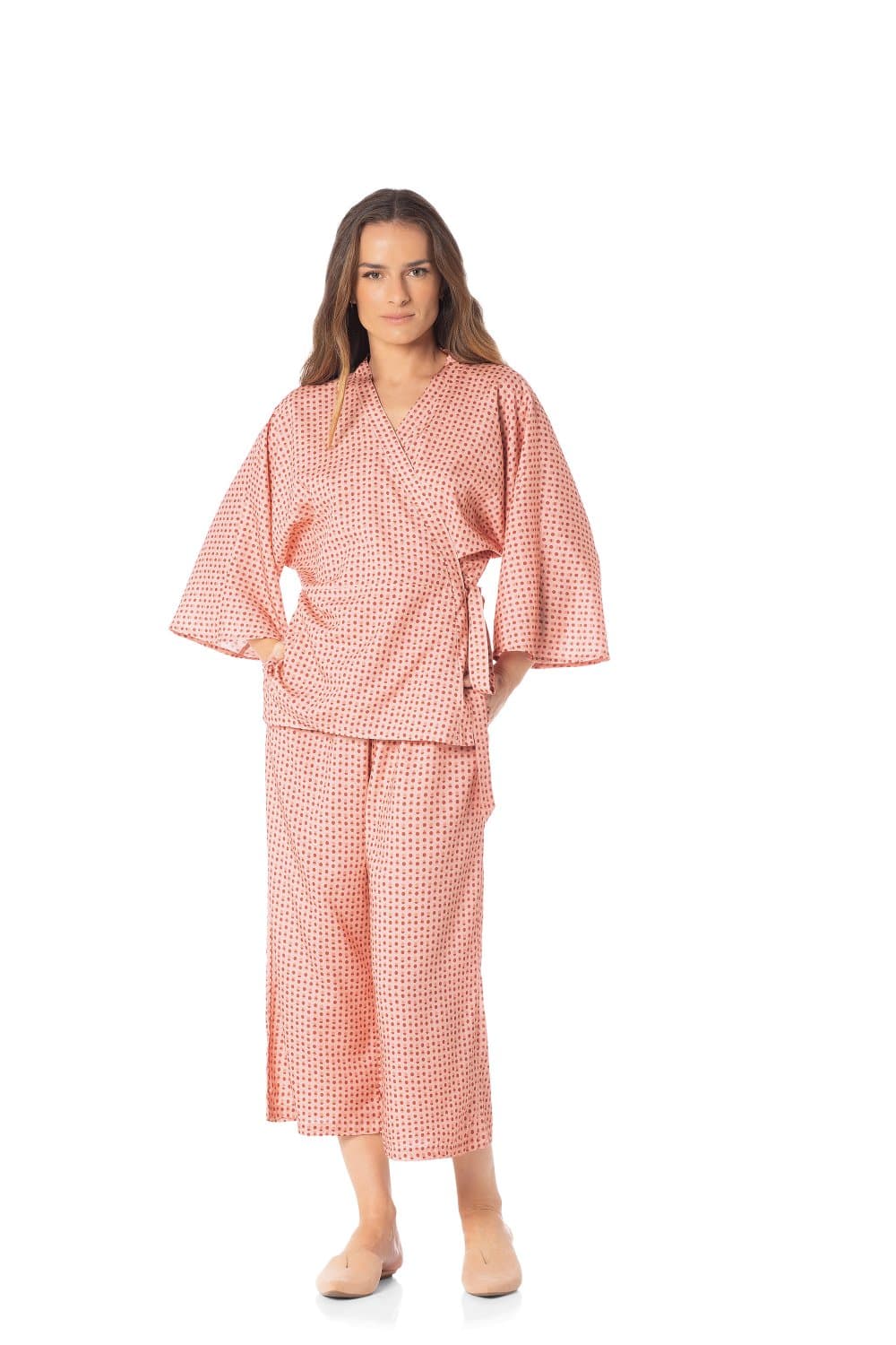Pijama Longo P Fioritta Trussardi Estampado 59cm x 65cm