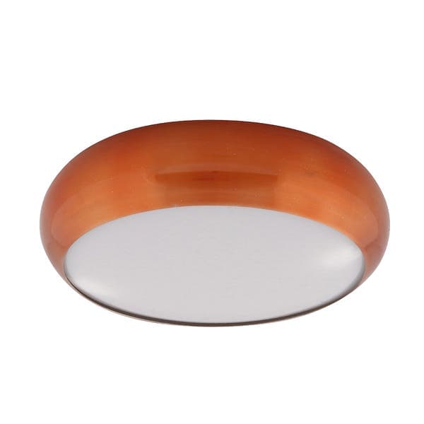 Plafon 2 Lâmpadas Cobre Metal e Plástico 4052 Pantoja&Carmona