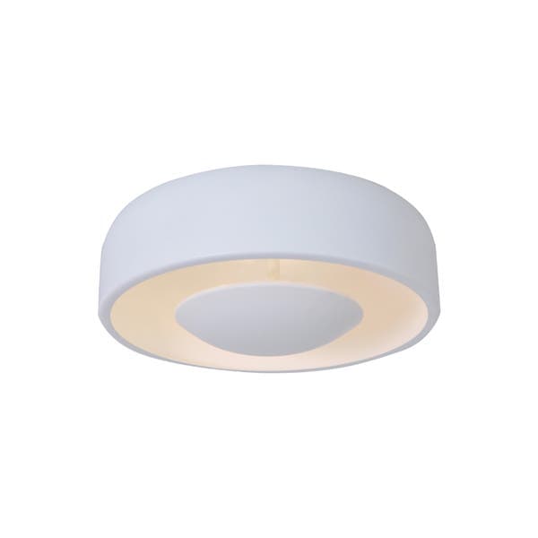 Plafon 3 lâmpadas Branco Alumínio Round Attena