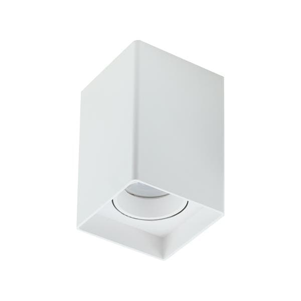 Plafon de Sobrepor Quadrado Branco High End Bronzearte