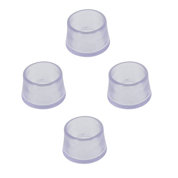 Ponteira para Móveis Redondo PVC 15mm Cristal Talentos