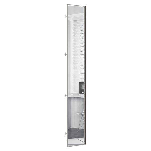 Porta Dobradiça Canto Diagonal Closet 40cm Espelho 39,6x227,8x1,5cm Prime Luciane
