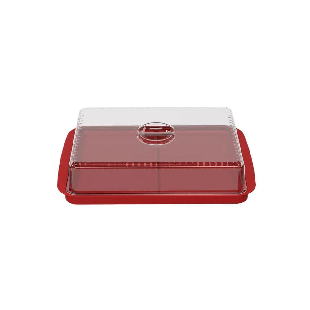Porta Frios Duplo Cozy 30cm Vermelho Bold