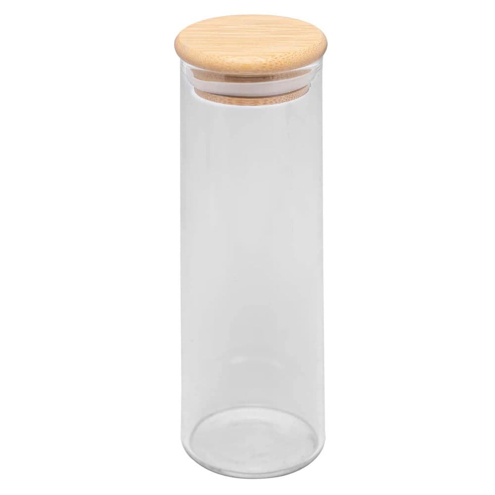 Porta Mantimento de Vidro com Tampa De Bambu 210mL - Wolff