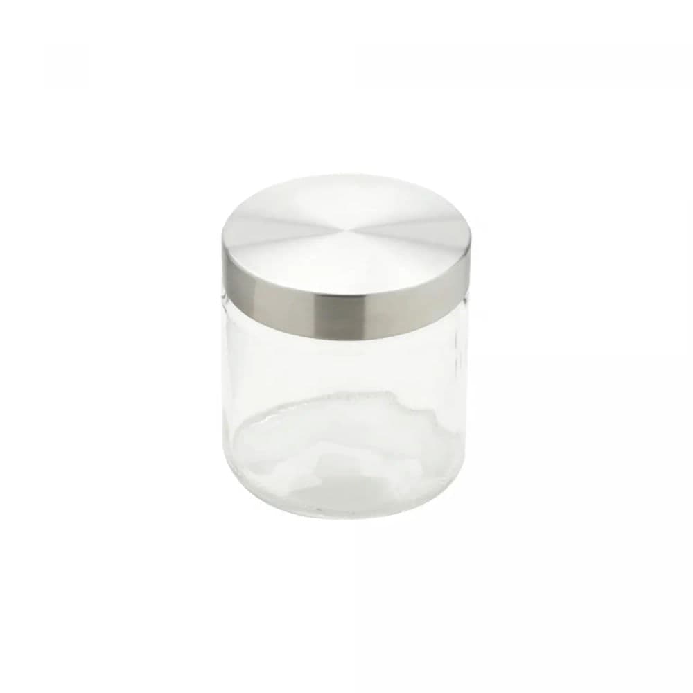 Porta Mantimento de Vidro Redondo com Tampa De Aço 880mL - Wolff