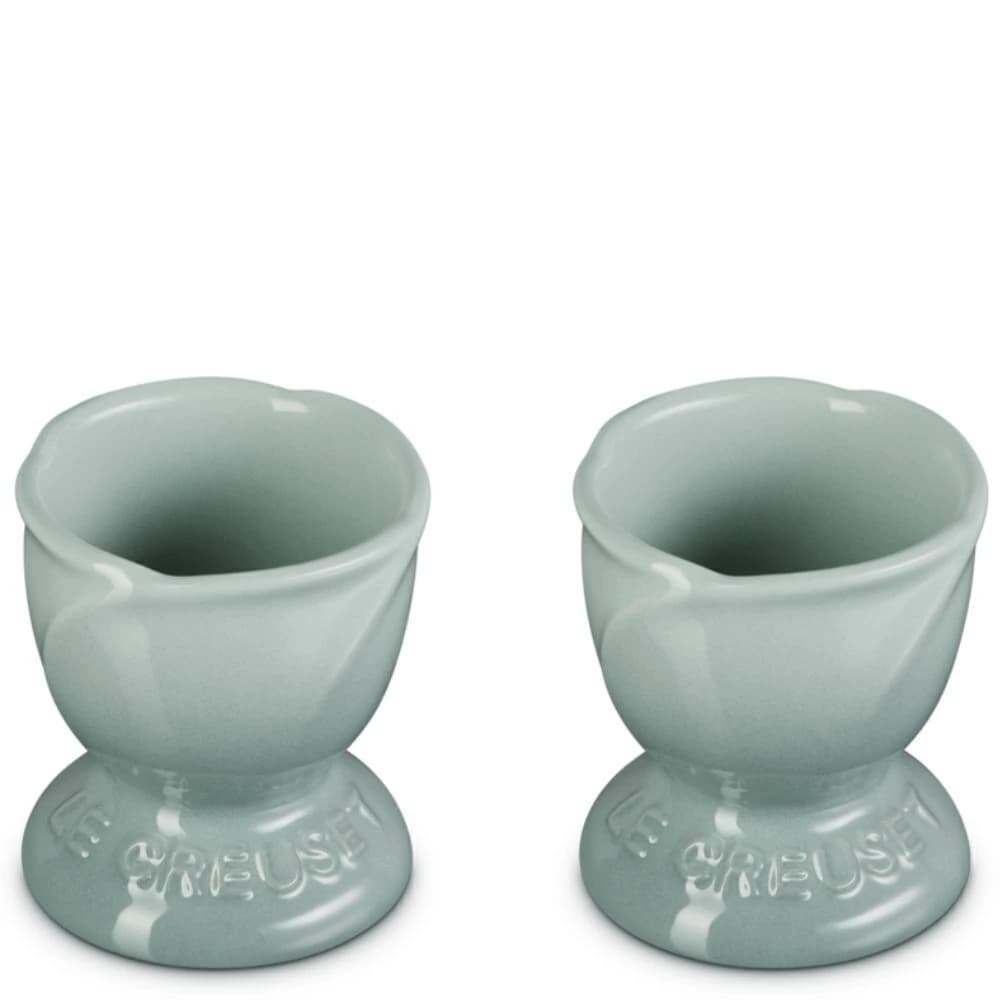 Porta Ovo de Cerâmica Le Cruset Jardin Sea Salt 5cm 2pçs