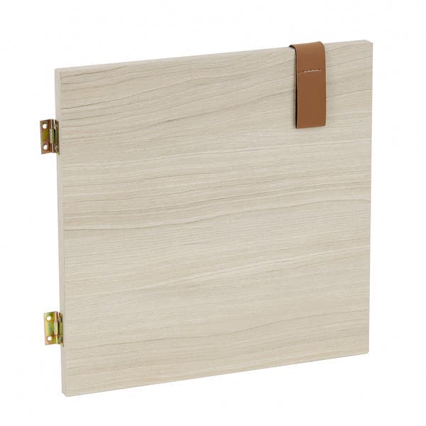 Porta Retangular para Nicho com Puxador Carvalho MDP 1,5x32,1x32,1cm Spaceo KUB