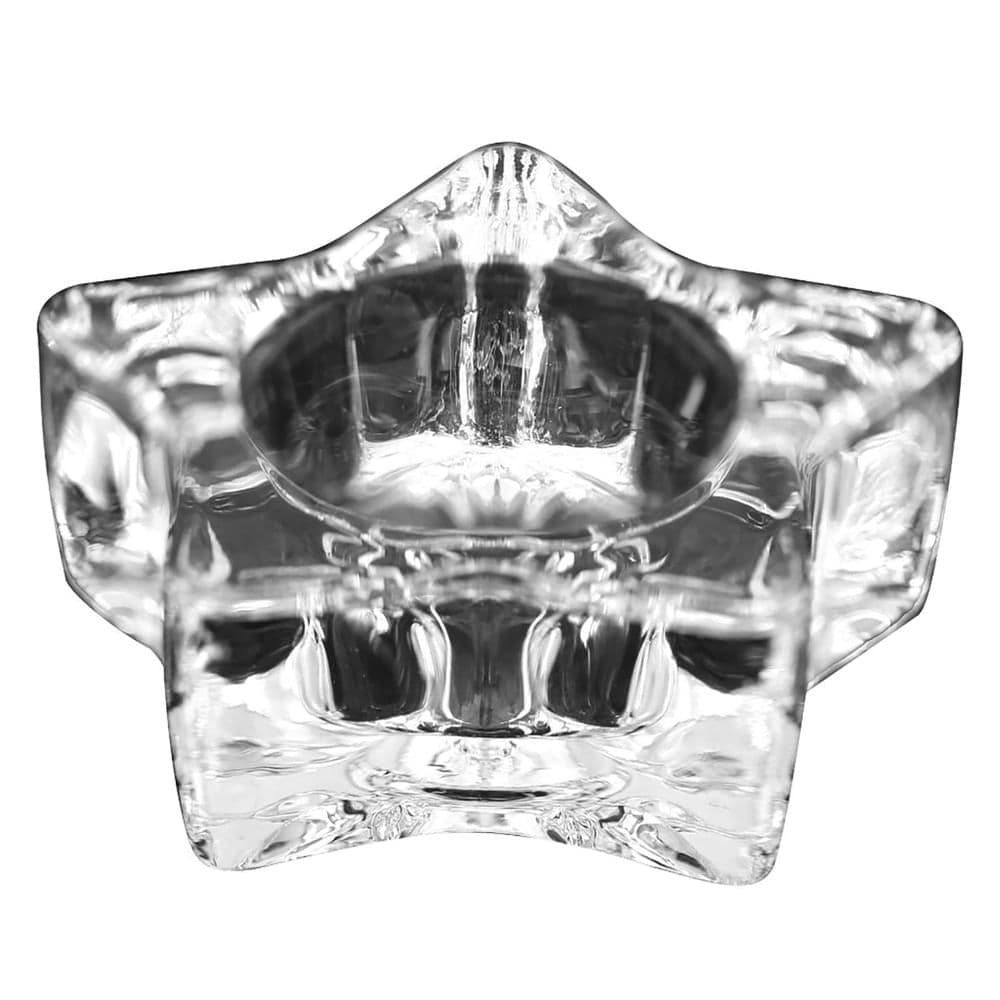 Porta Vela Estrela Transparente 9,5cm - Tuut