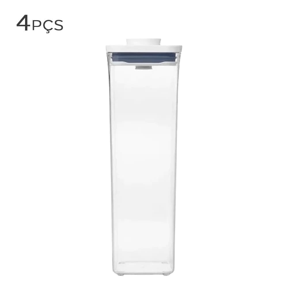 Pote Hermético de Acrílico Pop Oxo 2l 4pçs