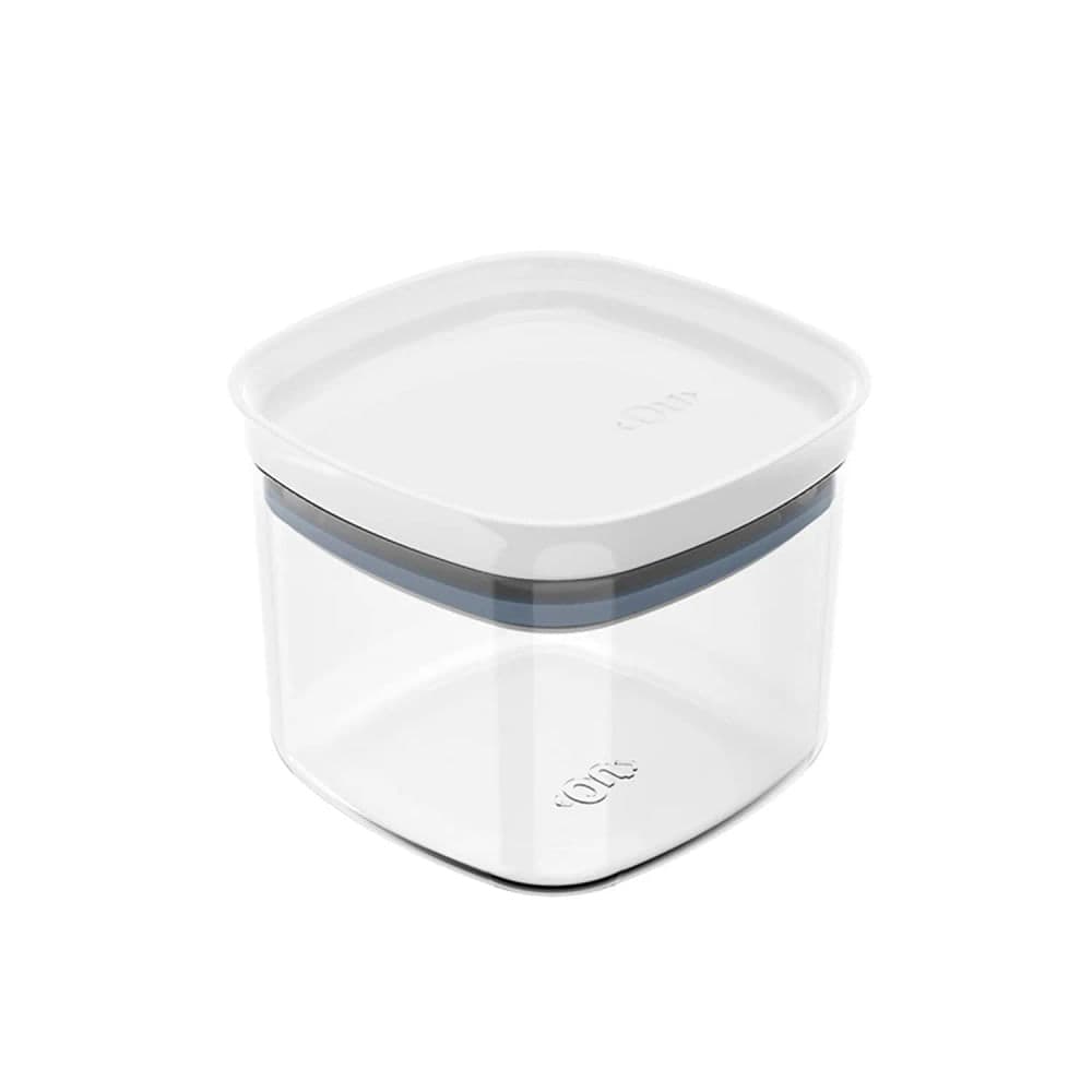 Pote Hermético de Poliestireno Quadrado Block 450mL Branco - Ou