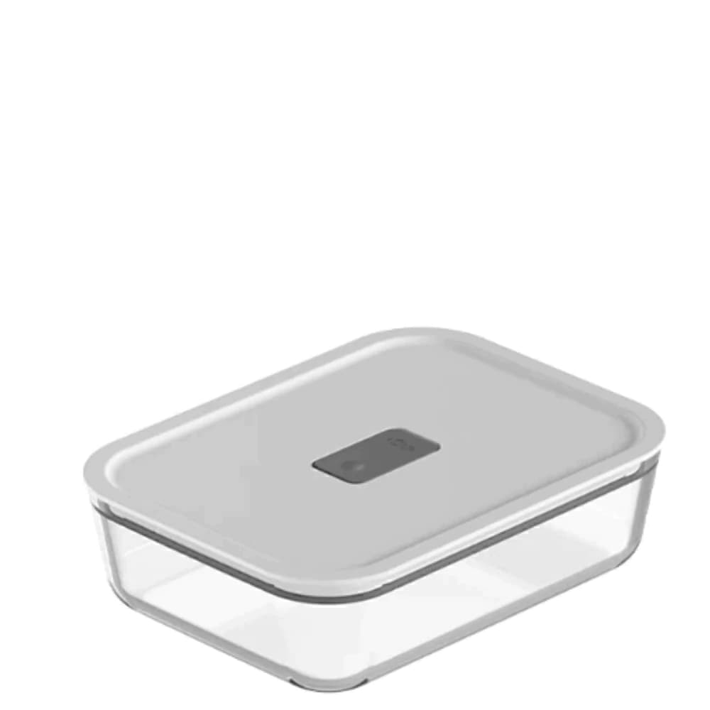 Pote Hermético de Vidro ou Fresh Lock Branco 1,25l 4pçs