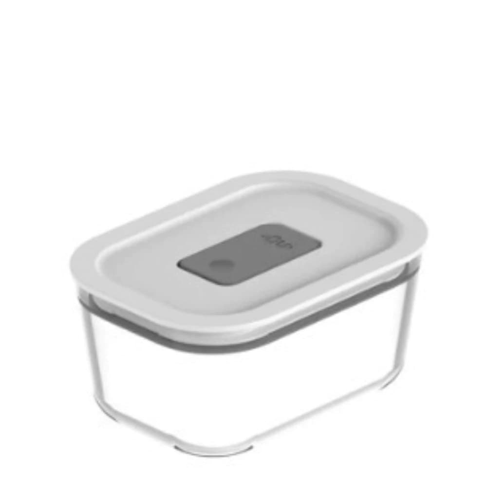 Pote Hermético de Vidro ou Fresh Lock Branco 370ml 4pçs