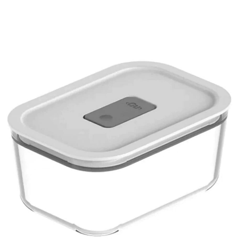 Pote Hermético de Vidro ou Fresh Lock Branco 725ml 4pçs
