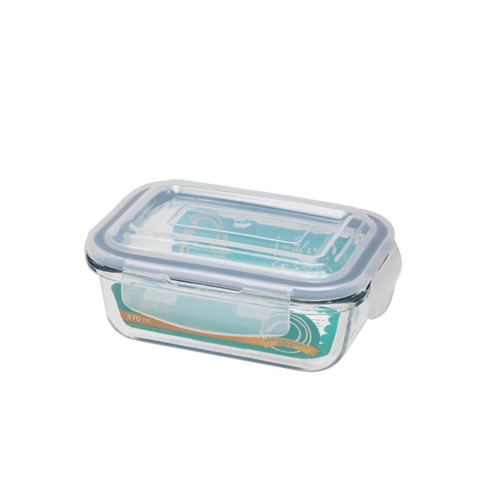 Pote Hermético de Vidro Retangular 370mL - Oxford