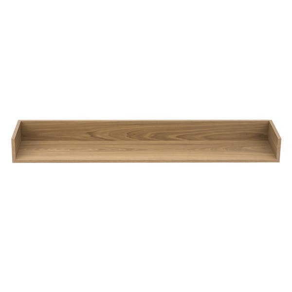 Prateleira de Madeira MDF Freijó 120x25x11,5cm com Suporte Invisível Montfácil