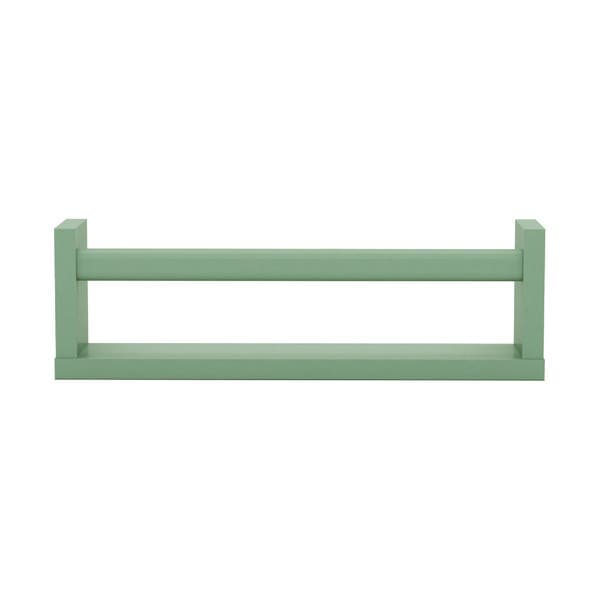 Prateleira de Madeira MDF Verde 45x10cm com Suporte Invisível Box Montfácil