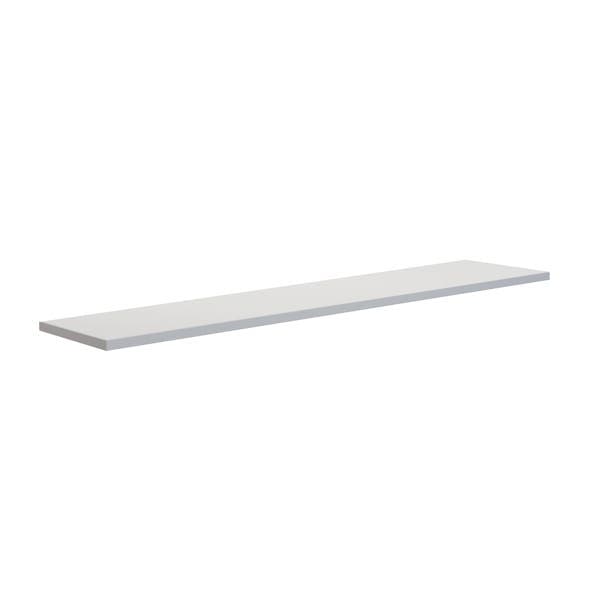 Prateleira de Madeira MDP Branca 40x20cm com Suporte Invisível Criar Zamar