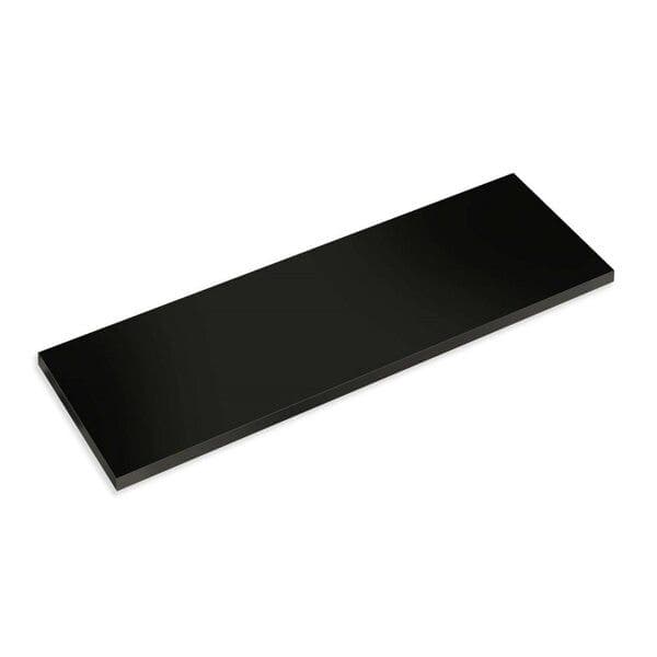 Prateleira de Madeira MDP Preta 80x25cm com Suporte Invisível Bemfixa