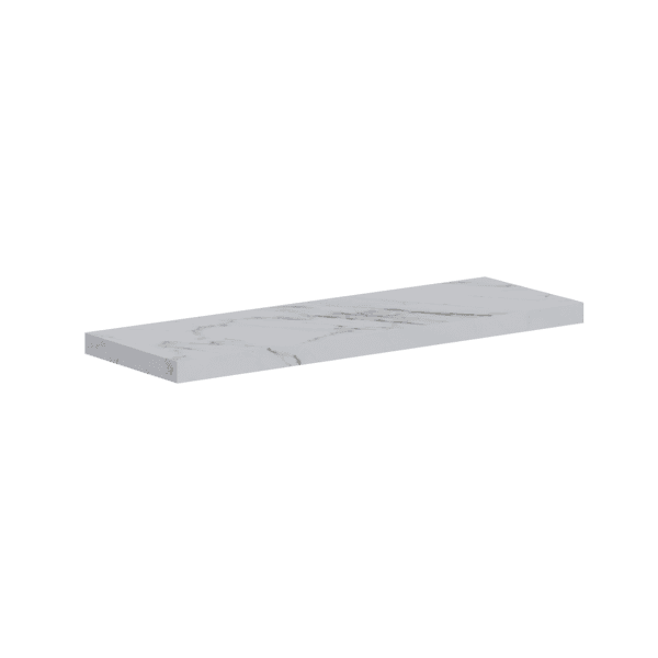Prateleira de Porcelanato 120x40cm Branco Unique Cozimax