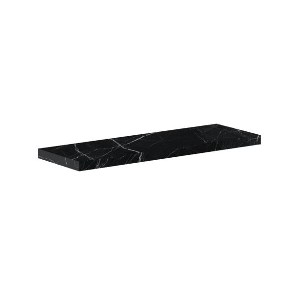 Prateleira de Porcelanato 120x40cm Preto Unique Cozimax