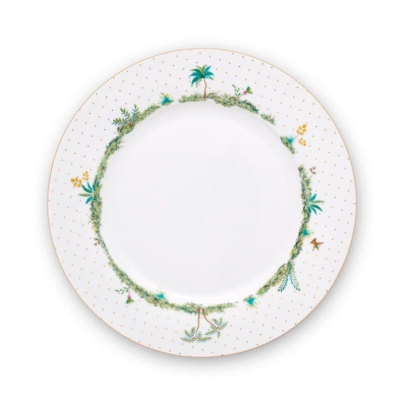 Prato de Jantar Jolie Dots Pip Studio Branco