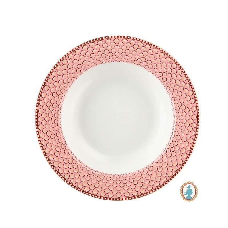 Prato de Sopa Bloomingtales Floral Fantasy Pip Studio Rosa